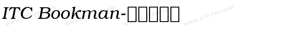 ITC Bookman字体转换